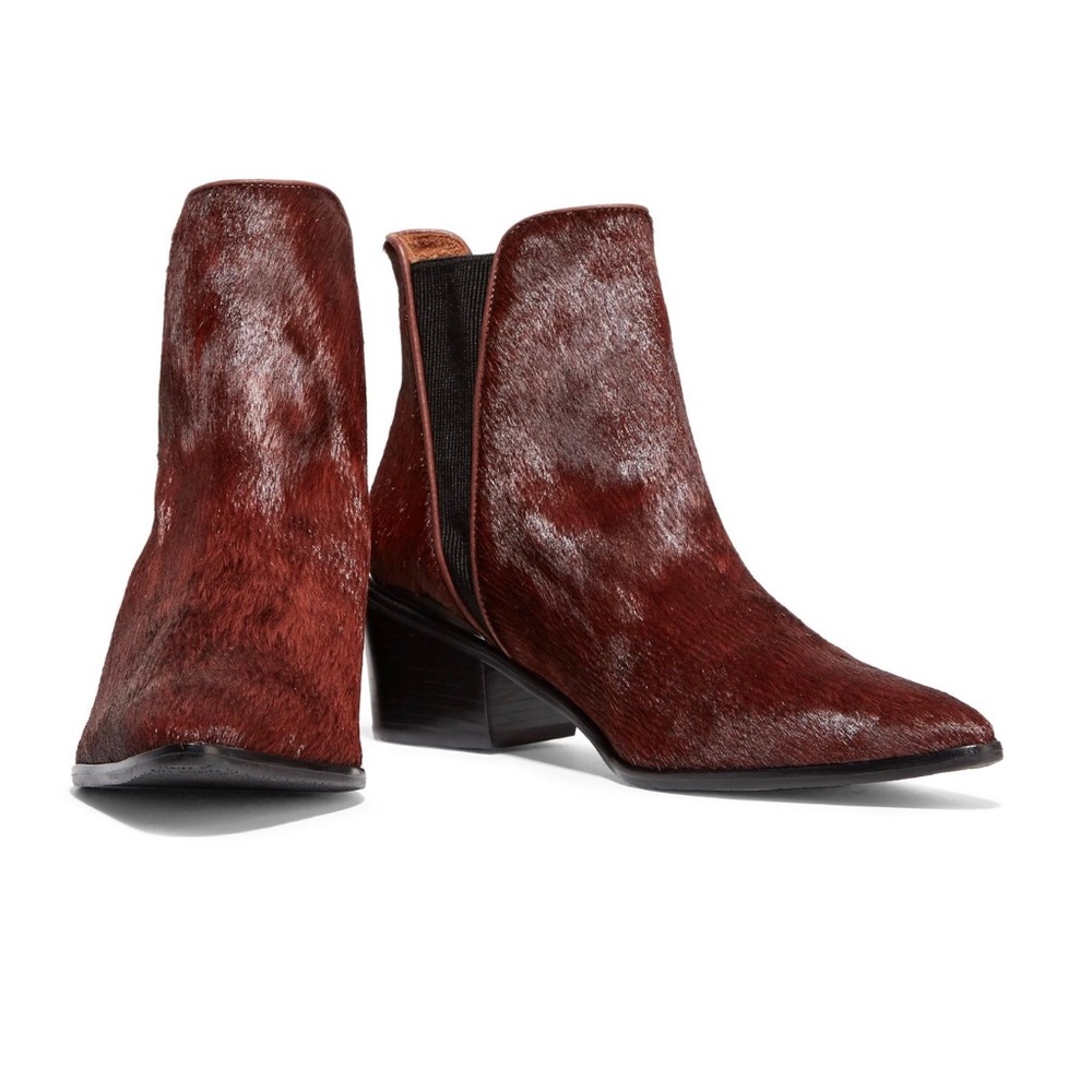 Schutz Porsha pony hair booties